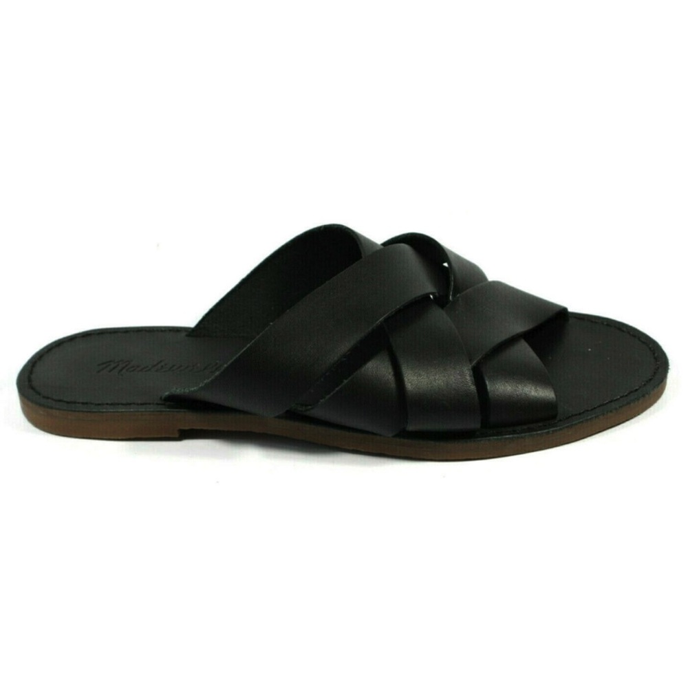 Madewell Black Leather Sandals 6.5 - Picture 3 of 6
